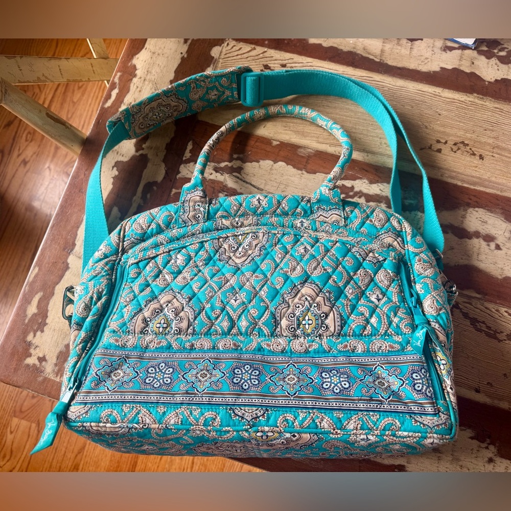 Vera Bradley Totally Turquoise Laptop/Work Bag